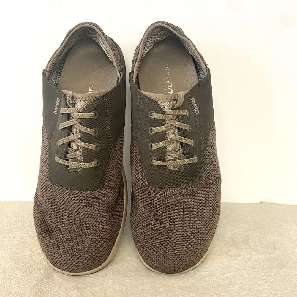 OluKai Nohea Moku No Tie Slip On Boat Shoes Brown Size 10.5